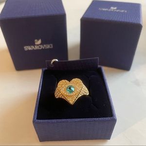 Swarovski Lucky Goddess Heart Motif Ring